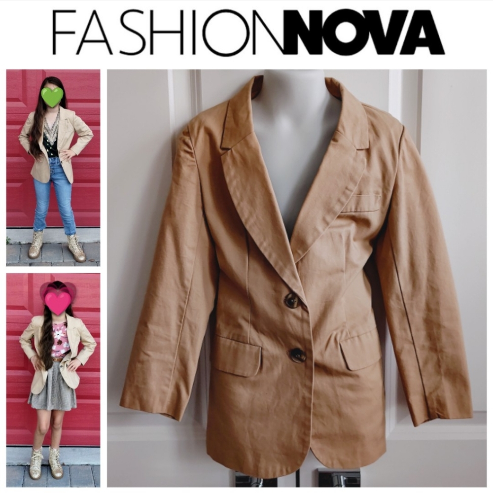 Fashion Nova Tan Blazer